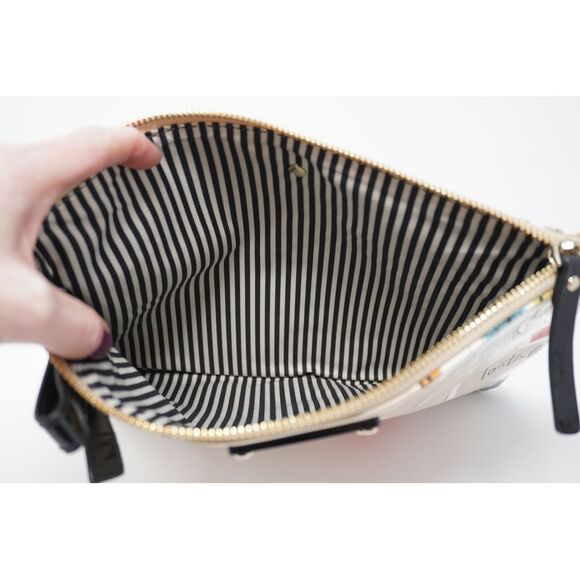 Kate Spade 2012 Garance Dore Toutes Les Filles Gerogie Pouch with Striped Lining - Picture 3 of 4